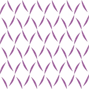boho trellis purple on white/  medium