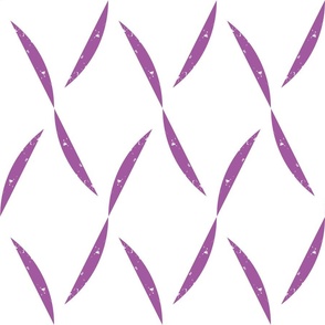 boho trellis purple on white/  large