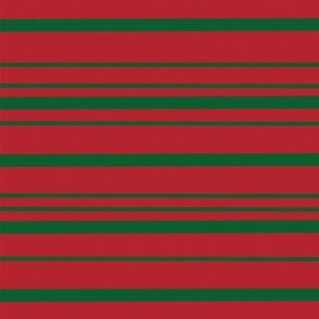 Red & Green Holiday Stripes