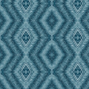 abstract shapes and textures in teal