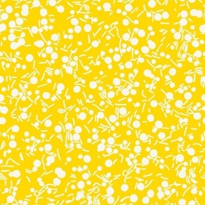 sprinkles cream on bright yellow