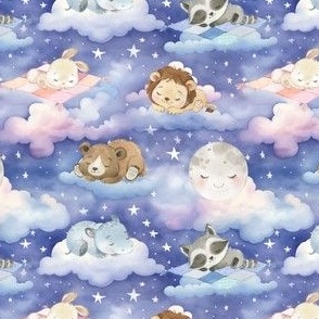 Micro Scale sleeping animals cloudy night