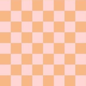 Pink and Orange Checkered