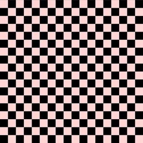 Pink and Black Checkerboard