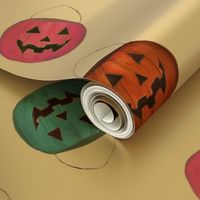 Cute Halloween Jack O'Lantern Candy Buckets 