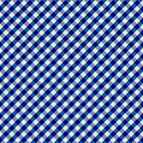 Classic white and blue checkers- small