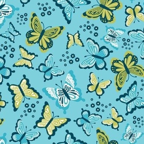 Happy Spring Butterflies  Ocean Regular Scale