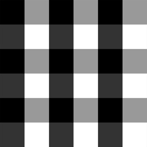 Black and White Gingham Plaid