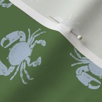 BOHO NAUTICAL CRABS GREEN BLUE