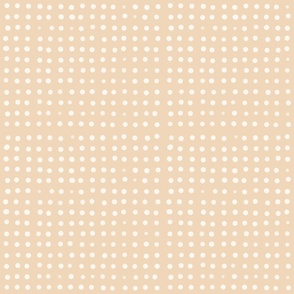 Imperfect dots on beige // polka dots