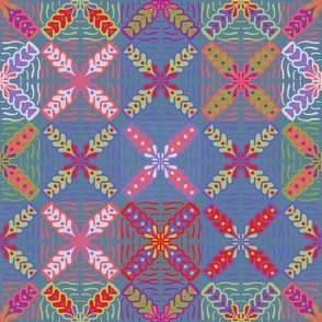Colourful Vintage Cross-Stitch Yay