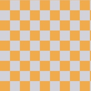 Orange and Grey Checks / Small