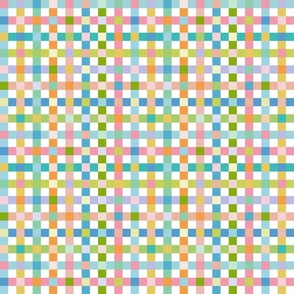 Cheerful Geometry - Pastel Checks / Medium