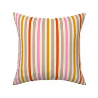 Happy retro Stripes pink, orange - M