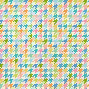 Cheerful Geometry - Pastel Houndstooth Texture / Medium