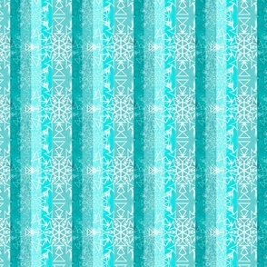 Snowflake Stripe Christmas in Blue -- Blue Snowflakes for Pink and Blue Christmas Collection -- 4.17in x 4.17in repeat -- 150dpi (Full Scale)