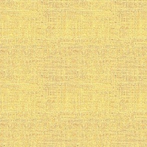 Faux Burlap hessian woven solid in  mustard yellow 