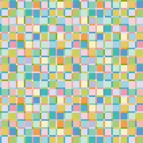 Cheerful Geometry - Pastel Mosaic / Medium