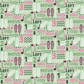 (S) Move your feet - dance steps light green