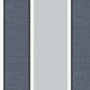 Elegant Stripes (Medium) - Gray, Black, White and Blue-Gray  (TBS180)