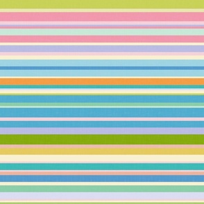 Cheerful Geometry - Pastel Stripes / Large