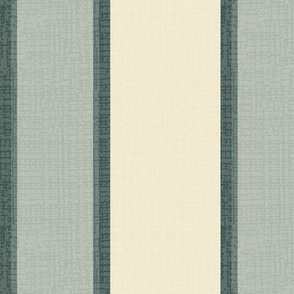Elegant Stripes (Medium) - Medium Green, Deep Green and Cream   (TBS180)