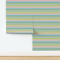 Cheerful Geometry - Pastel Stripes / Medium