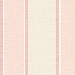 Elegant Stripes (Medium) - Sunny Pastel Coral, Salmon and Cream   (TBS180)