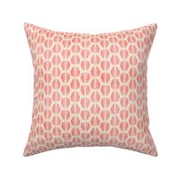Clam Shell Deco- Pink Coral on Sand White- Small Scale