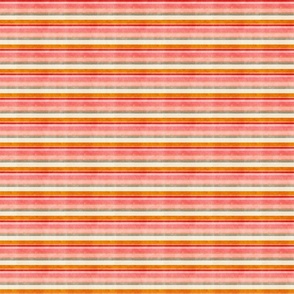 Just Beachy Stripes- Horizontal- Pink Orange Red Coral Fawn Sand White Tan Gray- Small Scale