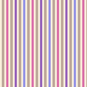 Happy retro Stripes Pink, purple, fuchsia - M