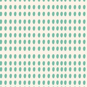 0.3" Motif / Anther / Teal Green on Cream (l)