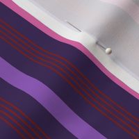Happy retro Stripes dark Pink, purple, fuchsia - M