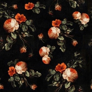 vintage floral tapestry print