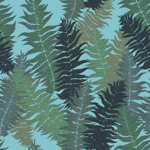 Fern | Medium scale | #82CAD3