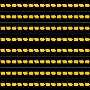 Iowa Black And Gold 1 Inch Strips