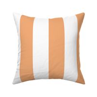 Tangerine and white Cabana Stripe 