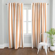 Tangerine and white Cabana Stripe 