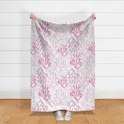 Coral Large Scale abstract in shades of Pink