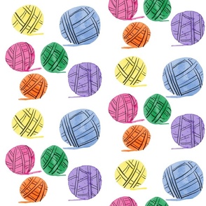 Yarn Balls Colorful