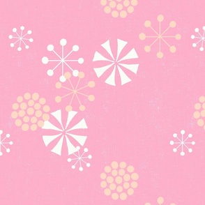 Pink B Recolor Mid-century Pattern 