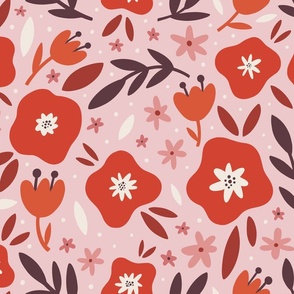 Petals & Pebbles – Pink & Orange