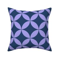 Purple and dark geometrical circles - floral - nursery - quilt - girls - home decor - minimalistic