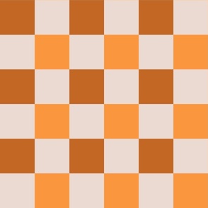 Jumbo Orange Plaid Pattern | Tennessee Inspired Wallpaper