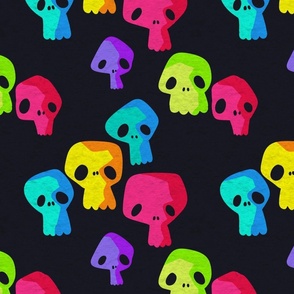 Candy Rainbow Skulls