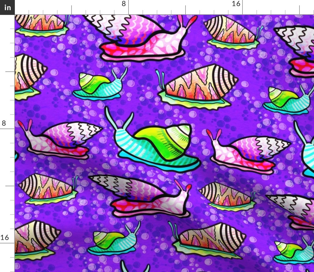Neon Purple Sea Snails