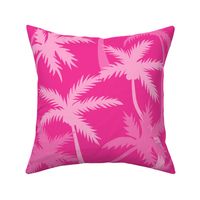 Tropical Palm Trees Hot Pink Magenta Fuchsia