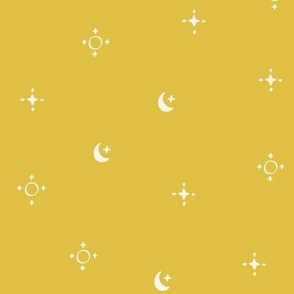 Desert Spirit – Moon and Stars in Yellow