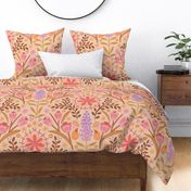 Bohemian Paisel Floral - Light and Warm - Largescale