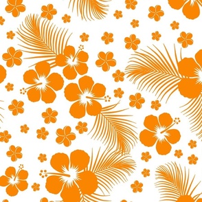 Hawaiian Hibiscus Yellow Orange-Reversed-LG